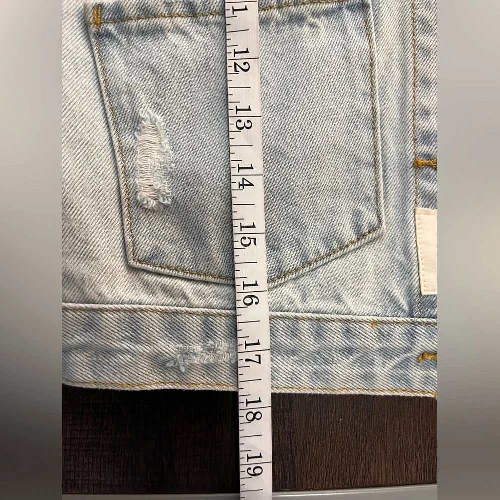 Petite Hailey Girls' Patched Denim Jacket - Little Kid, Big Kid size 10